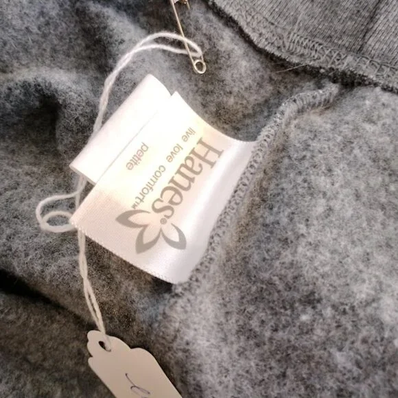 Hanes for Women gray fleece lined pants - Petite XL - Picture 5 of 7